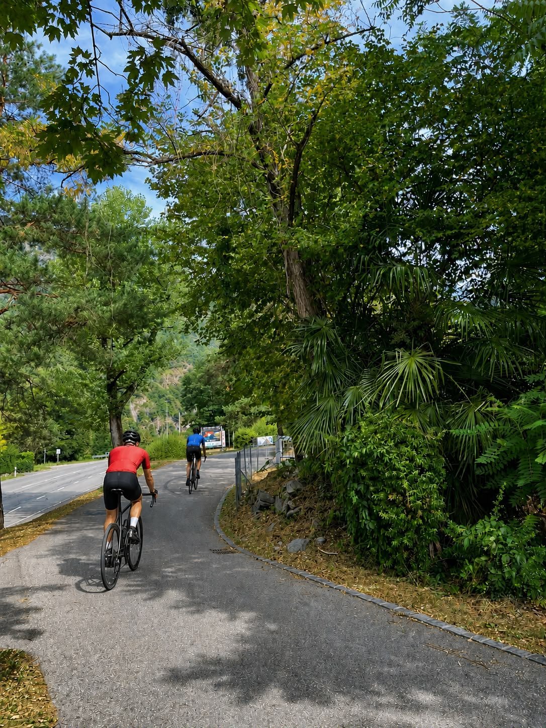 La pista ciclabile di Avegno