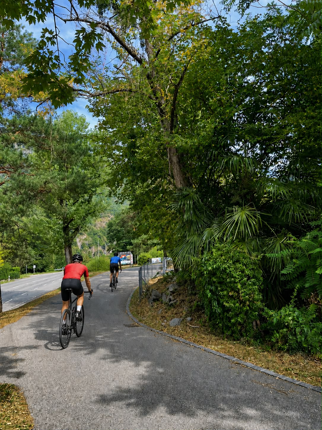 La pista ciclabile di Avegno